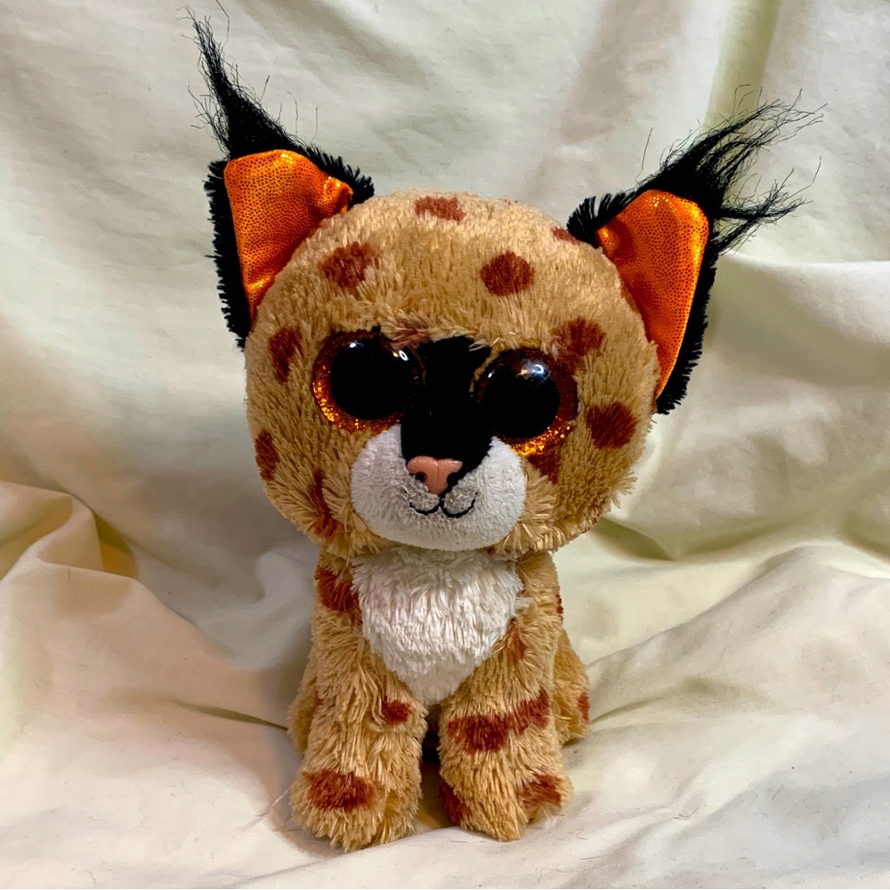 Ty Beanie Boos Buckwheat the Lynx 6” HTF EUC
